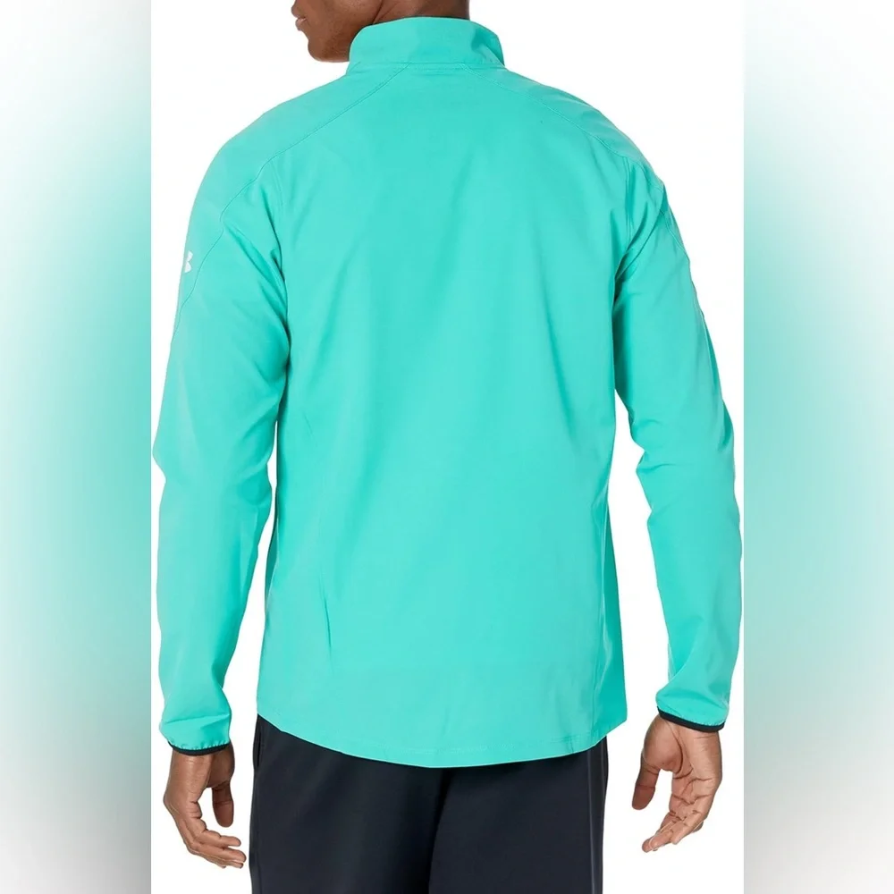 EUC Men’s Under Armour Green Storm Out and Back Stretch Woven Jacket Size XXL - Picture 8 of 14